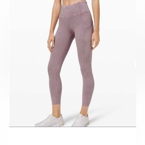 Lululemon Fast and Free Tight Ii 25" Ice Dye SIZE 4